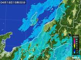 2016年04月18日の新潟県の雨雲レーダー