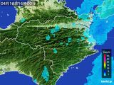 2016年04月18日の徳島県の雨雲レーダー