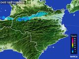 2016年04月19日の徳島県の雨雲レーダー