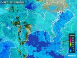 雨雲レーダー(2016年04月21日)