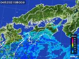 雨雲レーダー(2016年04月25日)