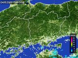 2016年04月25日の岡山県の雨雲レーダー