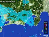 2016年04月27日の静岡県の雨雲レーダー