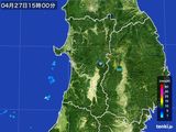 2016年04月27日の秋田県の雨雲レーダー