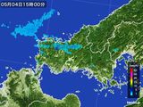2016年05月04日の山口県の雨雲レーダー