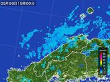 2016年05月06日の島根県の雨雲レーダー