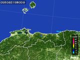 2016年05月08日の鳥取県の雨雲レーダー
