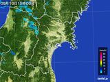 2016年05月10日の宮城県の雨雲レーダー
