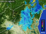 2016年05月11日の栃木県の雨雲レーダー