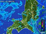 2016年05月11日の道央の雨雲レーダー