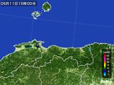 2016年05月11日の鳥取県の雨雲レーダー
