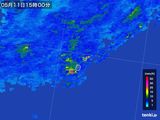 2016年05月11日の沖縄県(南大東島)の雨雲レーダー