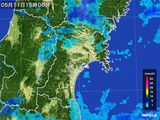 2016年05月11日の宮城県の雨雲レーダー