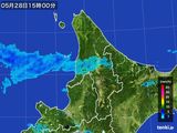 2016年05月28日の道北の雨雲レーダー