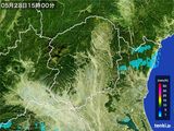 2016年05月28日の栃木県の雨雲レーダー