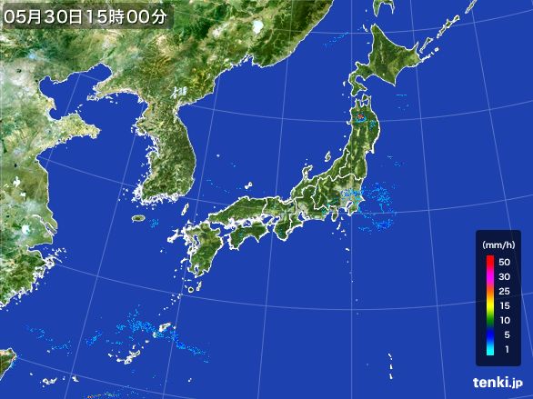 雨雲レーダー(2016年05月30日)