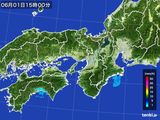 2016年06月01日の近畿地方の雨雲レーダー