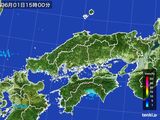 2016年06月01日の中国地方の雨雲レーダー