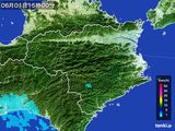 2016年06月01日の徳島県の雨雲レーダー