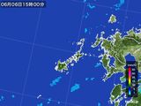 2016年06月06日の長崎県(五島列島)の雨雲レーダー