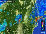 2016年06月09日の福島県の雨雲レーダー