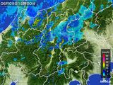 2016年06月09日の長野県の雨雲レーダー