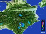 2016年06月09日の徳島県の雨雲レーダー