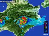 2016年06月10日の徳島県の雨雲レーダー