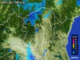 雨雲レーダー(2016年06月13日)