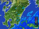 2016年06月13日の宮崎県の雨雲レーダー
