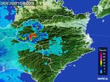 2016年06月20日の徳島県の雨雲レーダー