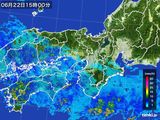 2016年06月22日の近畿地方の雨雲レーダー