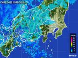 雨雲レーダー(2016年06月24日)