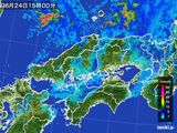 雨雲レーダー(2016年06月24日)