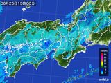 2016年06月25日の近畿地方の雨雲レーダー