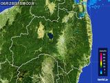 2016年06月28日の福島県の雨雲レーダー