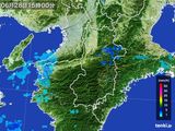 2016年06月28日の奈良県の雨雲レーダー