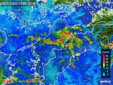 2016年06月28日の愛媛県の雨雲レーダー