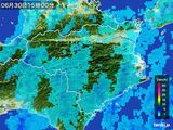 2016年06月30日の徳島県の雨雲レーダー