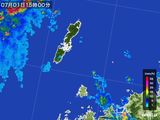 2016年07月01日の長崎県(壱岐・対馬)の雨雲レーダー