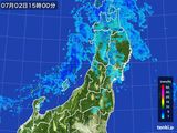 雨雲レーダー(2016年07月02日)