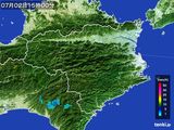 2016年07月02日の徳島県の雨雲レーダー