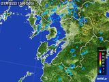 2016年07月02日の熊本県の雨雲レーダー