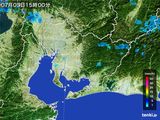 雨雲レーダー(2016年07月03日)