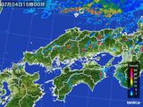 2016年07月04日の中国地方の雨雲レーダー