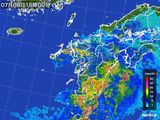 雨雲レーダー(2016年07月08日)