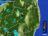 2016年07月08日の福島県の雨雲レーダー