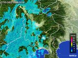雨雲レーダー(2016年07月08日)
