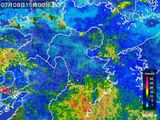 雨雲レーダー(2016年07月08日)