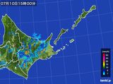 2016年07月10日の道東の雨雲レーダー